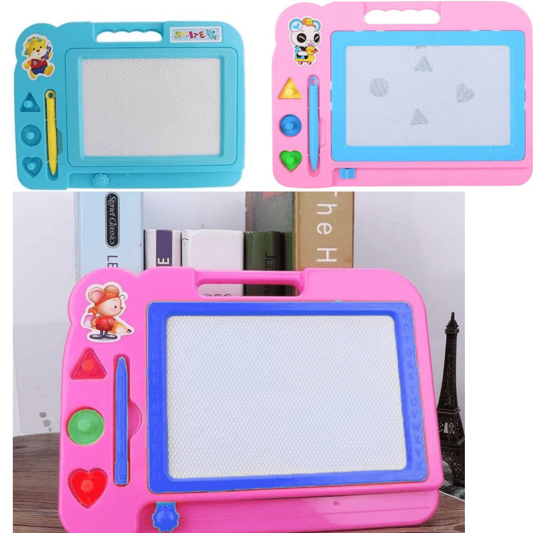 Planche à dessin magnétique effaçable + crayon & timbres jouet éducatif Ardoise magique Ref002 Produit_bebe_maroc