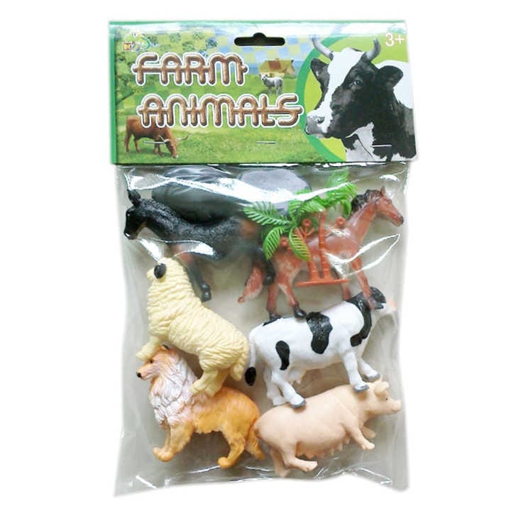 Jeux & jouets Set de 6 Animaux de la Ferme Réalistes Produit_bebe_maroc