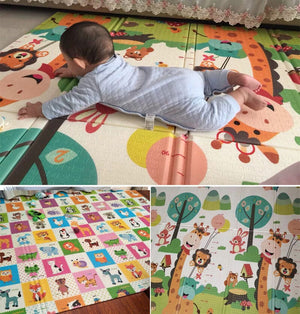 Tapis de jeu antidérapant pliable pour enfants, 200x180cm