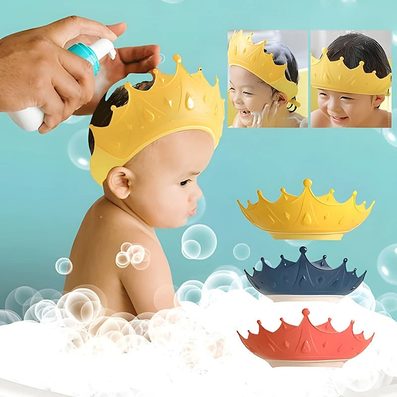 Bonnet de Douche Bébé – Protection des Yeux & Oreilles – Étanche et Réglable
