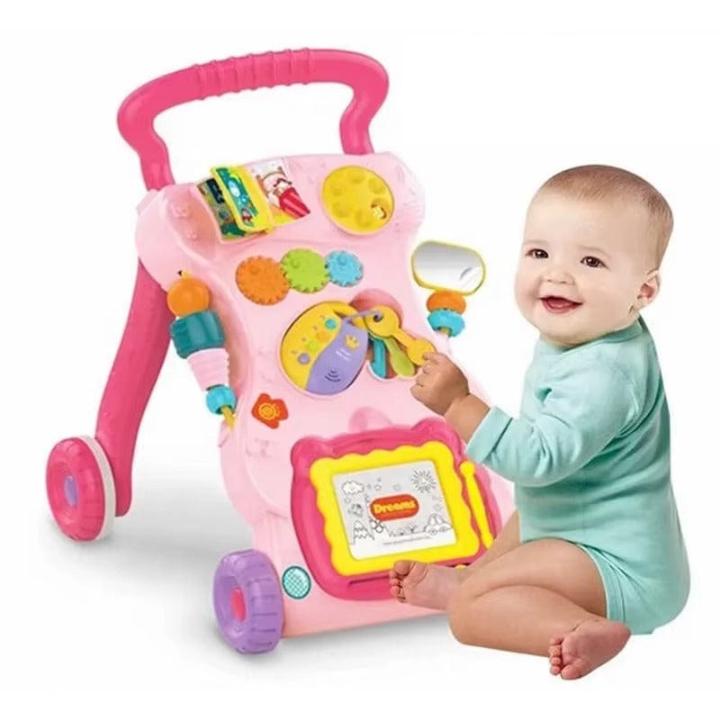 Trotteur bébé music Walker Rose