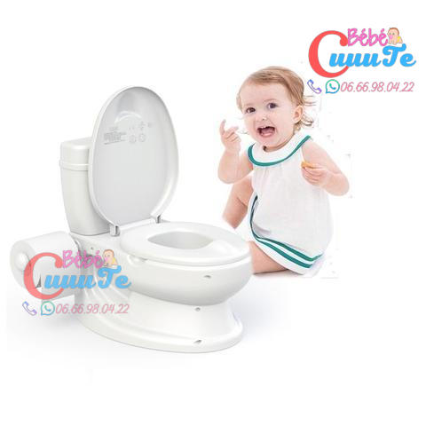 Toilette Enfant en PP Pot pour Bébé Toilette de Simulation Charge Max.30KG  Rose - Costway