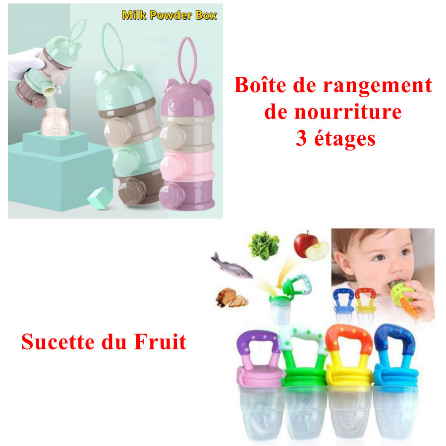 Sucette du Fruit + Boîte de rangement de nourriture – Bébé CuuuTe -  Produite CuuuTe - Promo CuuuTe