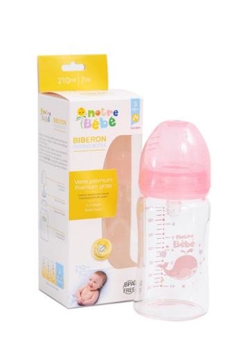 Biberon Gold en verre - 210 ml