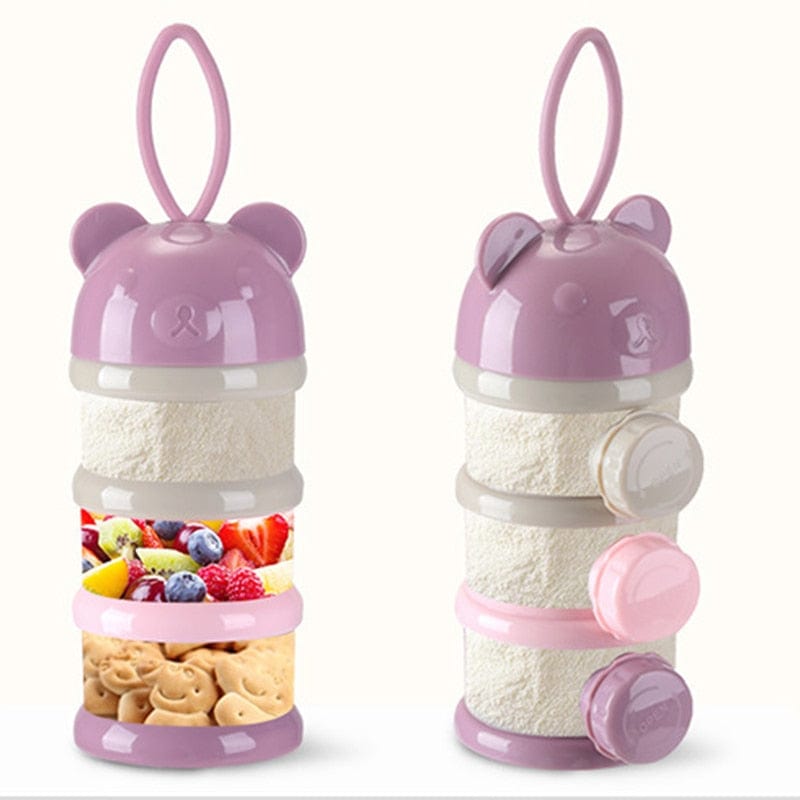 Boîte de rangement de nourriture pour bébé portable, 3 étages