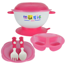 Bol d’aspiration bébé anti-dérapant – MUSIC