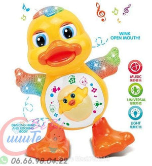 Canard électrique à éclairage de danse, jouet éducatif
