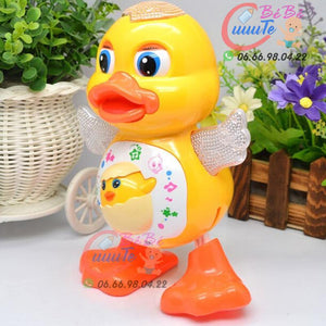 Canard électrique à éclairage de danse, jouet éducatif