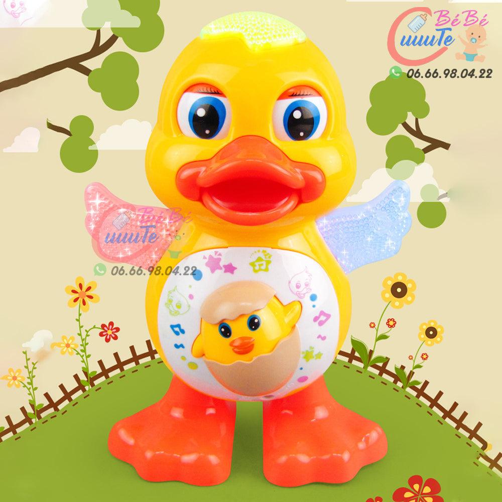 Canard électrique à éclairage de danse, jouet éducatif