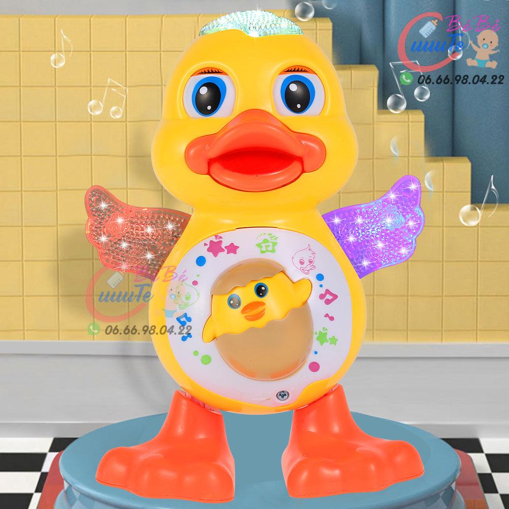 Canard électrique à éclairage de danse, jouet éducatif