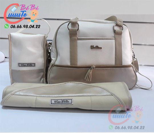 Felpa blanca Sac à langer Multi-portage