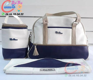 Felpa blanca Sac à langer Multi-portage