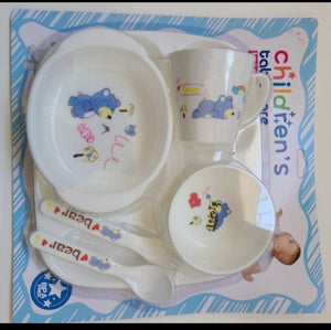 kit d'alimentation pour bébé assiette (6en1)