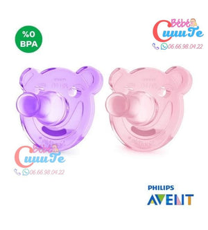 LOT DE 2 SUCETTES SOOTHIE 0-3M MODELE MIXTE-AVENT