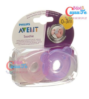 LOT DE 2 SUCETTES SOOTHIE 0-3M MODELE MIXTE-AVENT