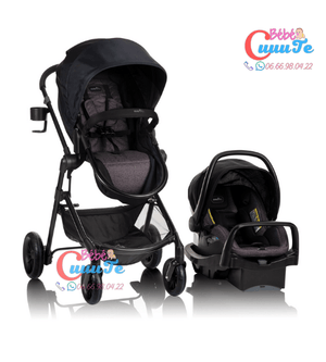 POUSSETTE PIVOT SAFEMAX +SIÈGE AUTO – EVENFLO