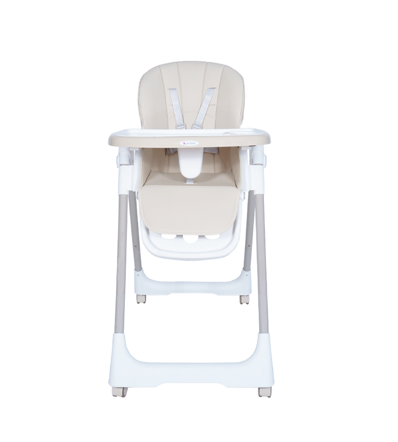 Chaises Hautes Chaise haute évolutive réglable avec Roues BEIGE Produit_bebe_maroc