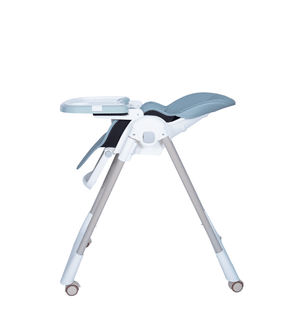 Chaises Hautes Chaise haute évolutive réglable avec Roues BLEU CIEL Produit_bebe_maroc