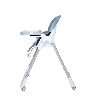 Chaises Hautes Chaise haute évolutive réglable avec Roues BLEU CIEL Produit_bebe_maroc