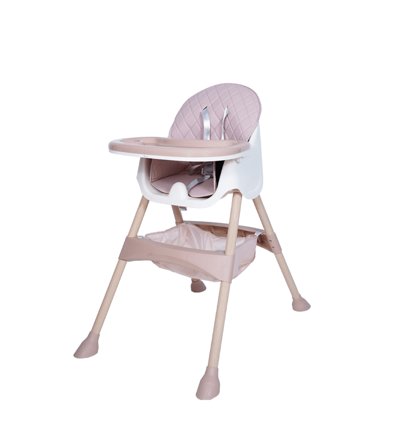 Chaises Hautes CHAISE HAUTE PRESTIGE REGLABLE ROSE Produit_bebe_maroc