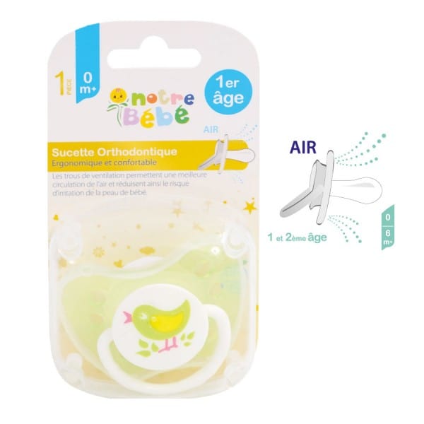 Sucette Orthodontique 1er âge et - 2 ème âge