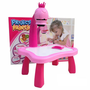 Table de dessin avec projecteur pour enfants