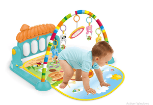 Tapis d'Eveil Jeux Bébé Piano Pied Musique Jouet