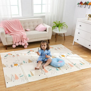 Tapis de jeu antidérapant pliable pour enfants, 200x180cm