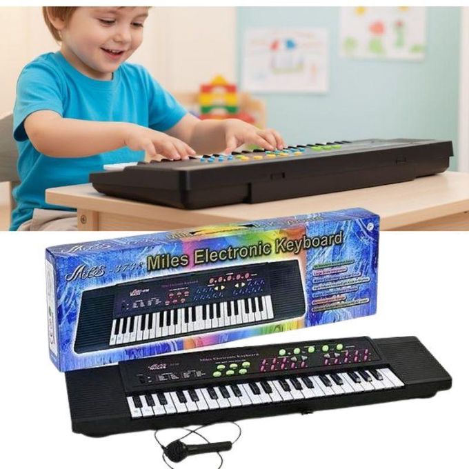 Piano Électronique Enfant 44 Touches – Clavier Musical avec Microphone