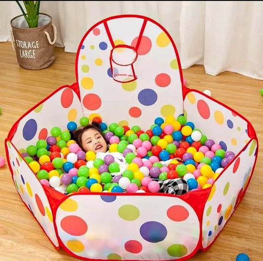 Piscine à balles océan pour enfants avec panier de basket