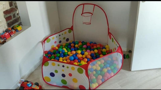 Piscine à balles océan pour enfants avec panier de basket