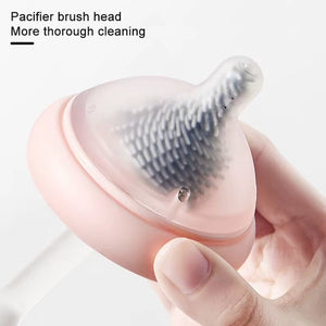3 en 1 Brosse de Nettoyage Biberon Silicone – Tétine, Paille & Biberon