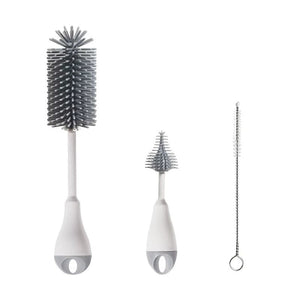 3 en 1 Brosse de Nettoyage Biberon Silicone – Tétine, Paille & Biberon