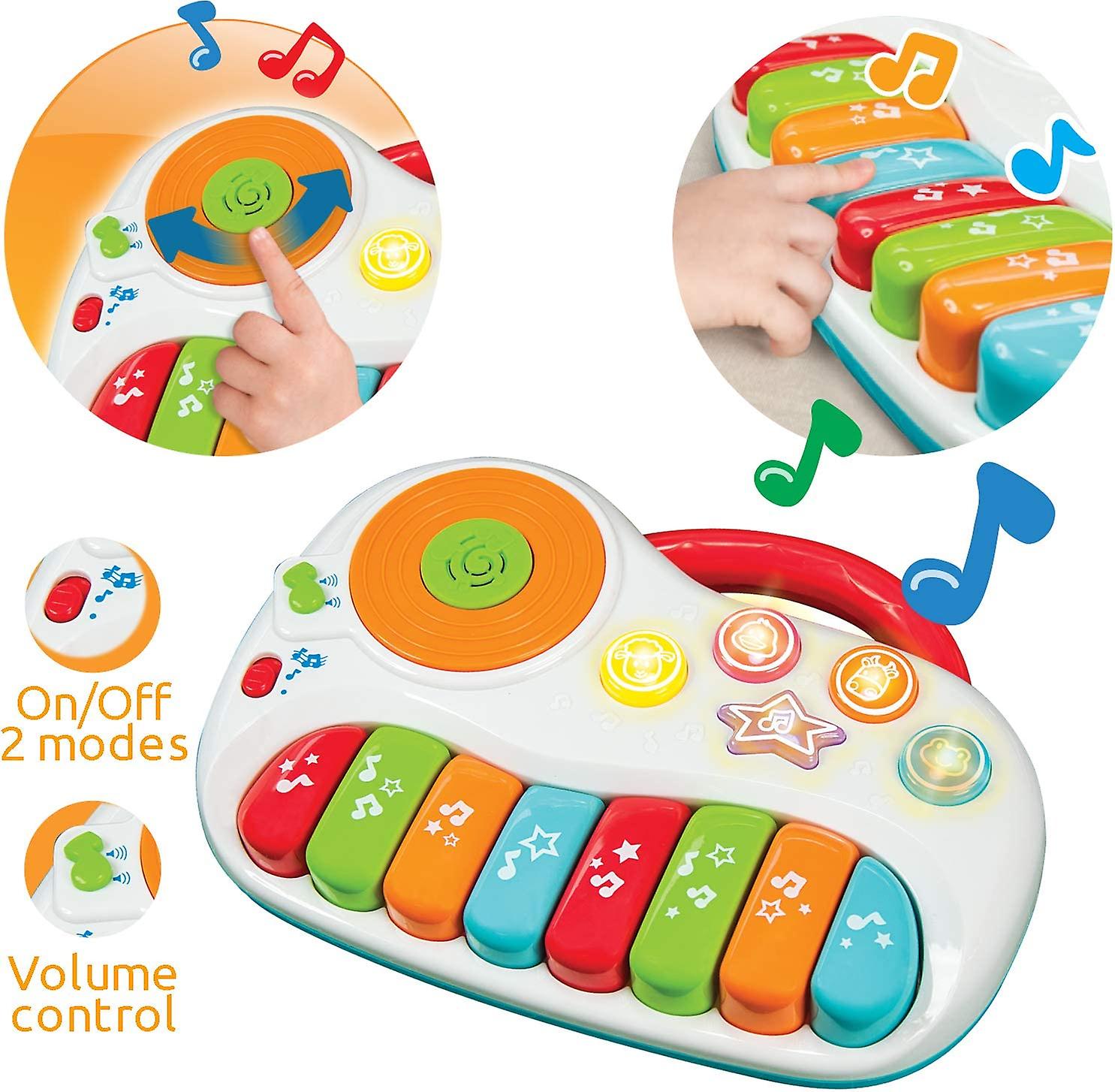 Piano Musical Arc-en-Ciel Bébé – Clavier Lumineux 8 Touches