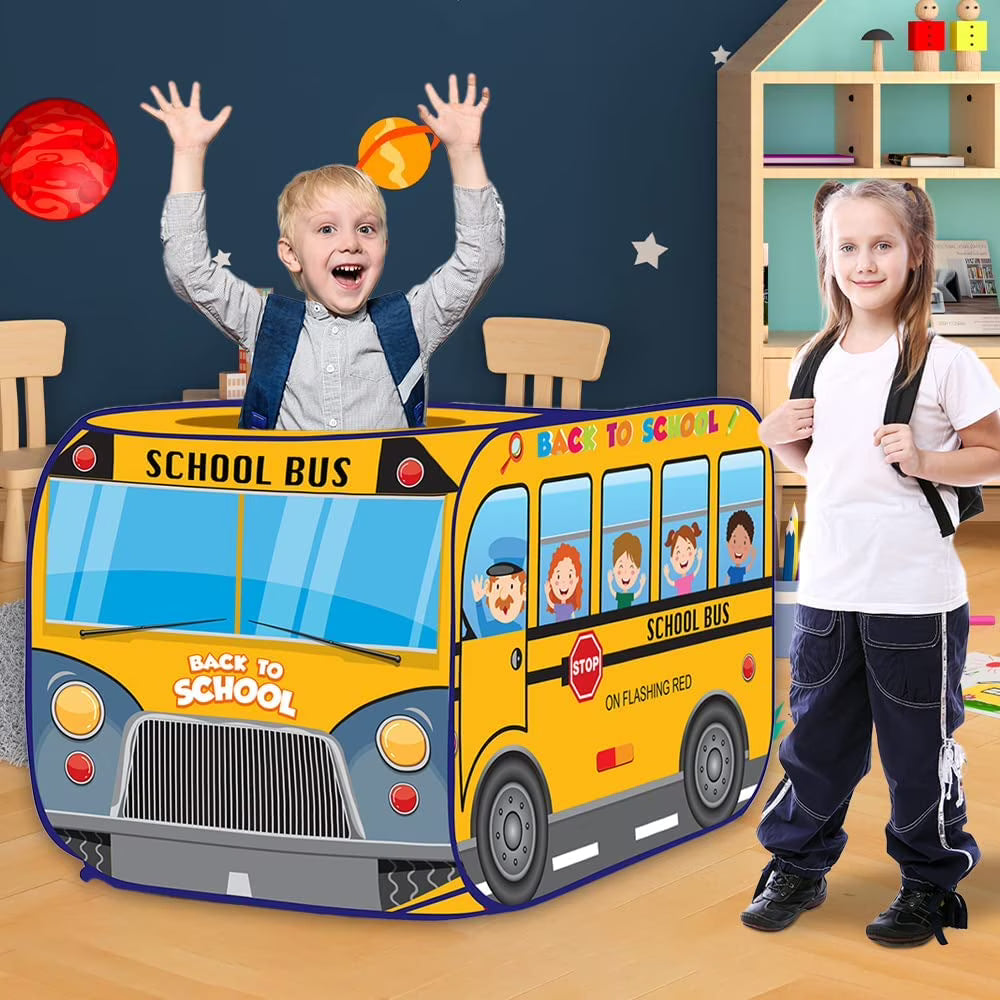 Tente Bus Scolaire Enfant – Maison de Jeu Pop-Up