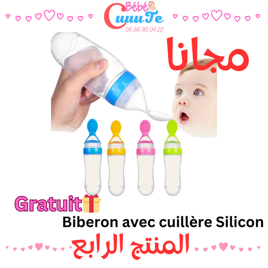 Pack de de 3 M + 3 Article + Biberon avec cuillère Silicon gratuite