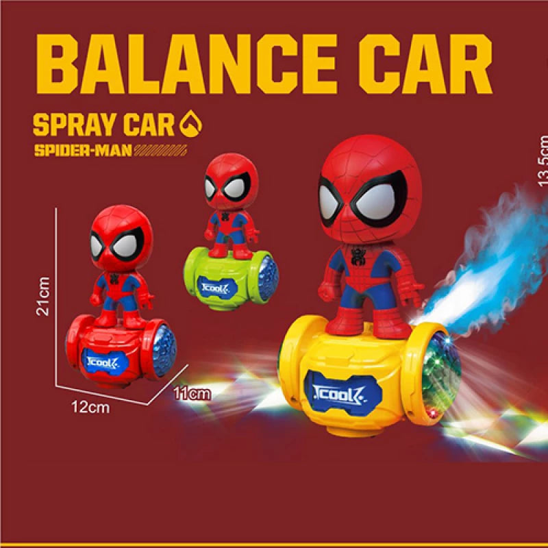 Voiture Équilibrée Spider-Man – Lumières LED & Musique