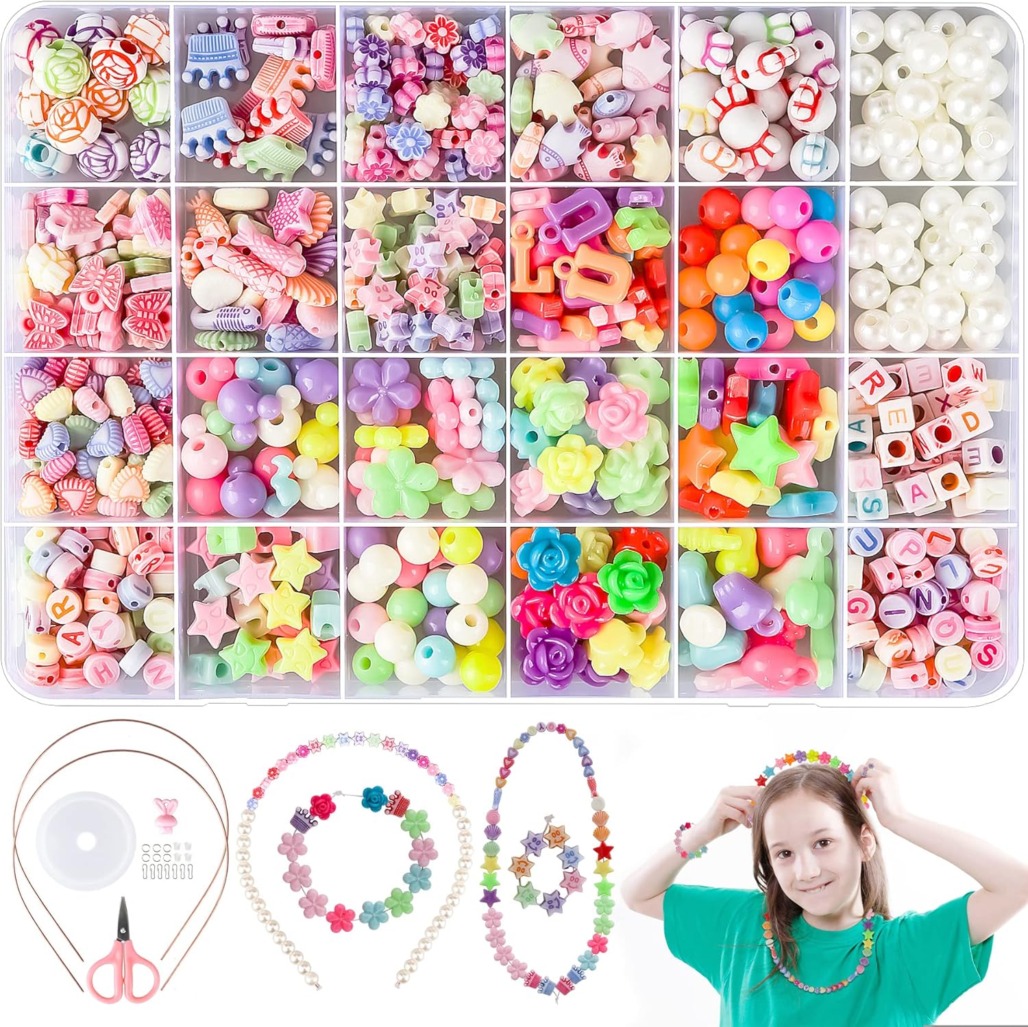 Kit Perles Bracelet Enfant – Création Bijoux DIY Colorés