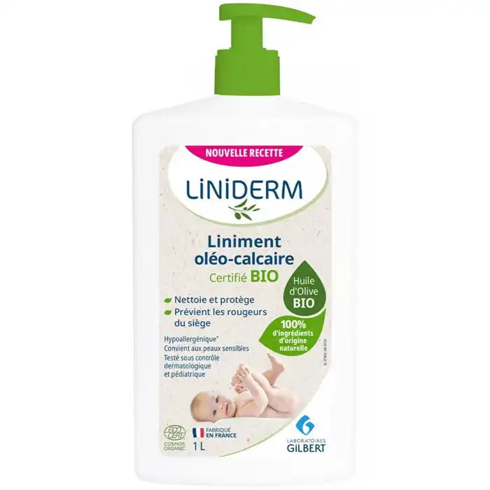 Liniment Gilbert Liniderm Bio 480 ml – Hypoallergénique & Doux