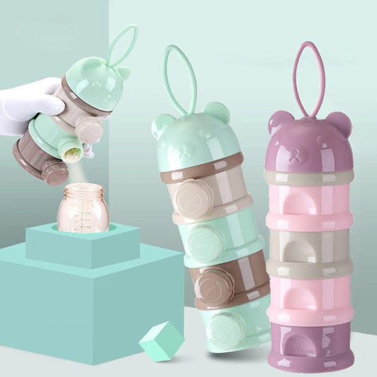 Boîte de rangement de nourriture pour bébé portable,  4 étages