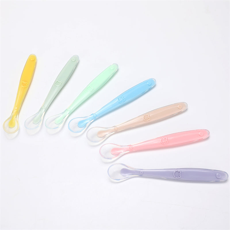 2 Cuillères Bébé en Silicone – Design Enfant, Sans BPA