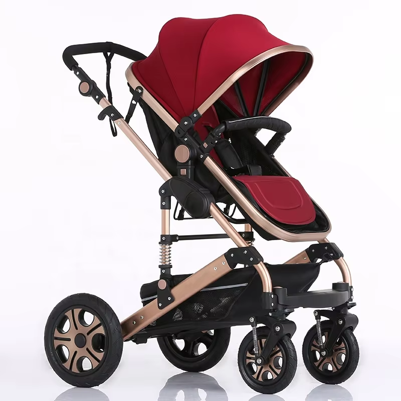 Poussette Réversible Mon Bébé  +  Sac à Langer - grena