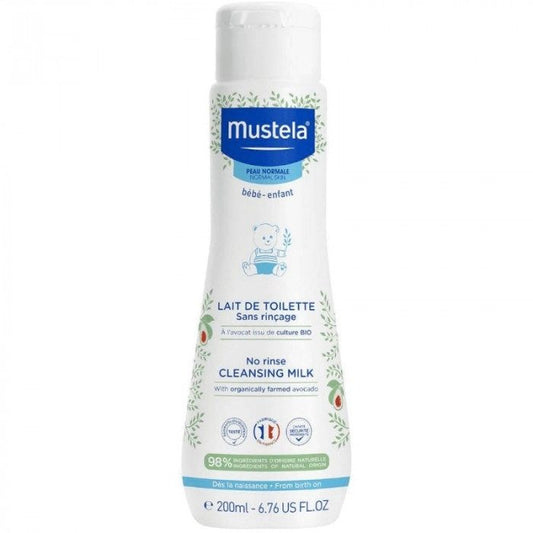 Lait De Toilette Bio Sans Rinçage 200ml-Mustela