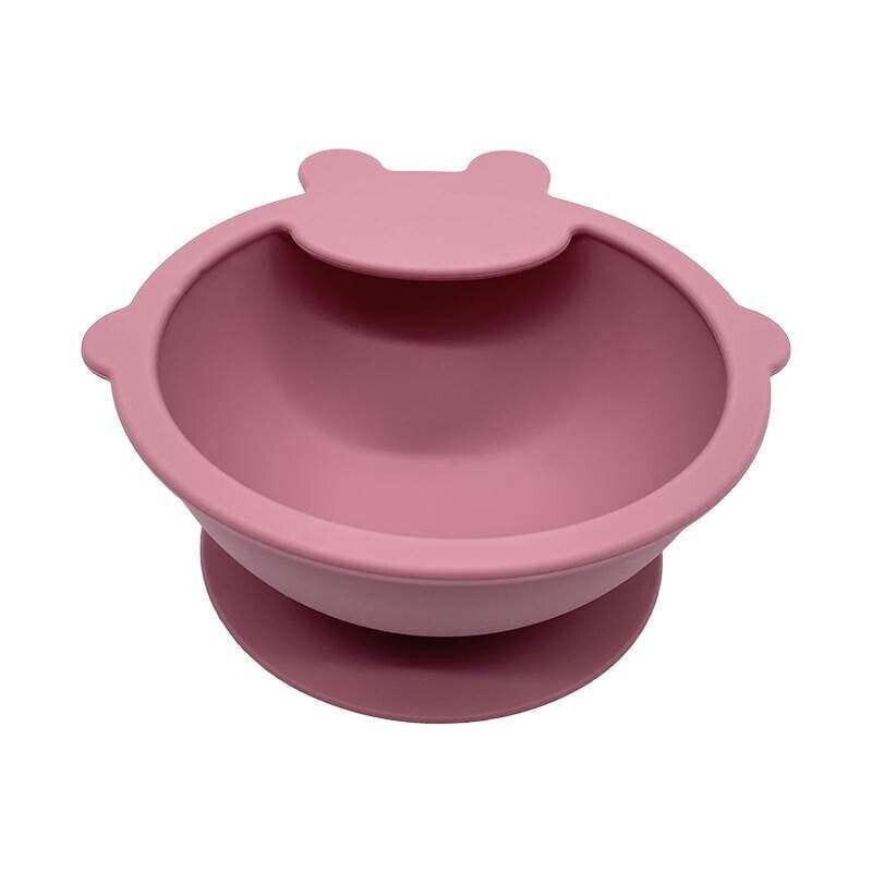 Assiette  Bebe en Silicone: Assiette Ventouse Bol Fourche Cuillère Bavoir et Tasse