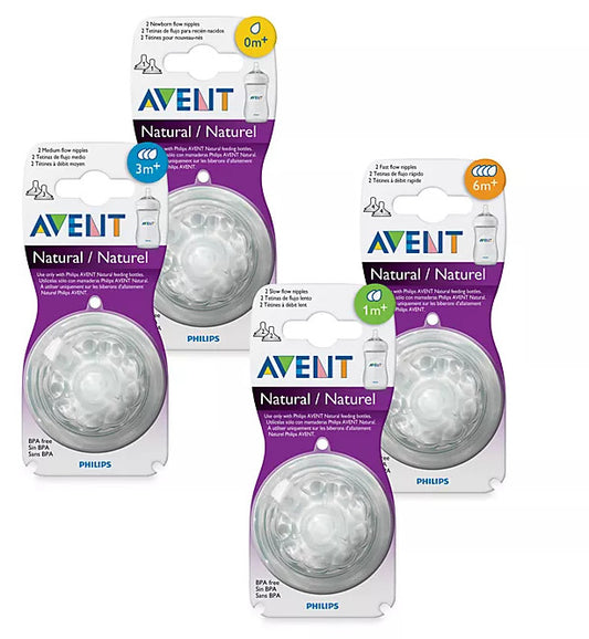 AVENT NATURAL 2 TETINES   #Promo100dh