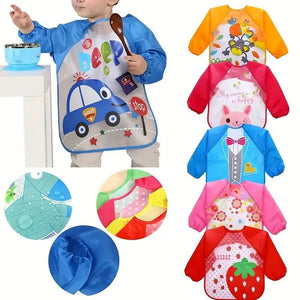 Bavoir imperméable à manches longues