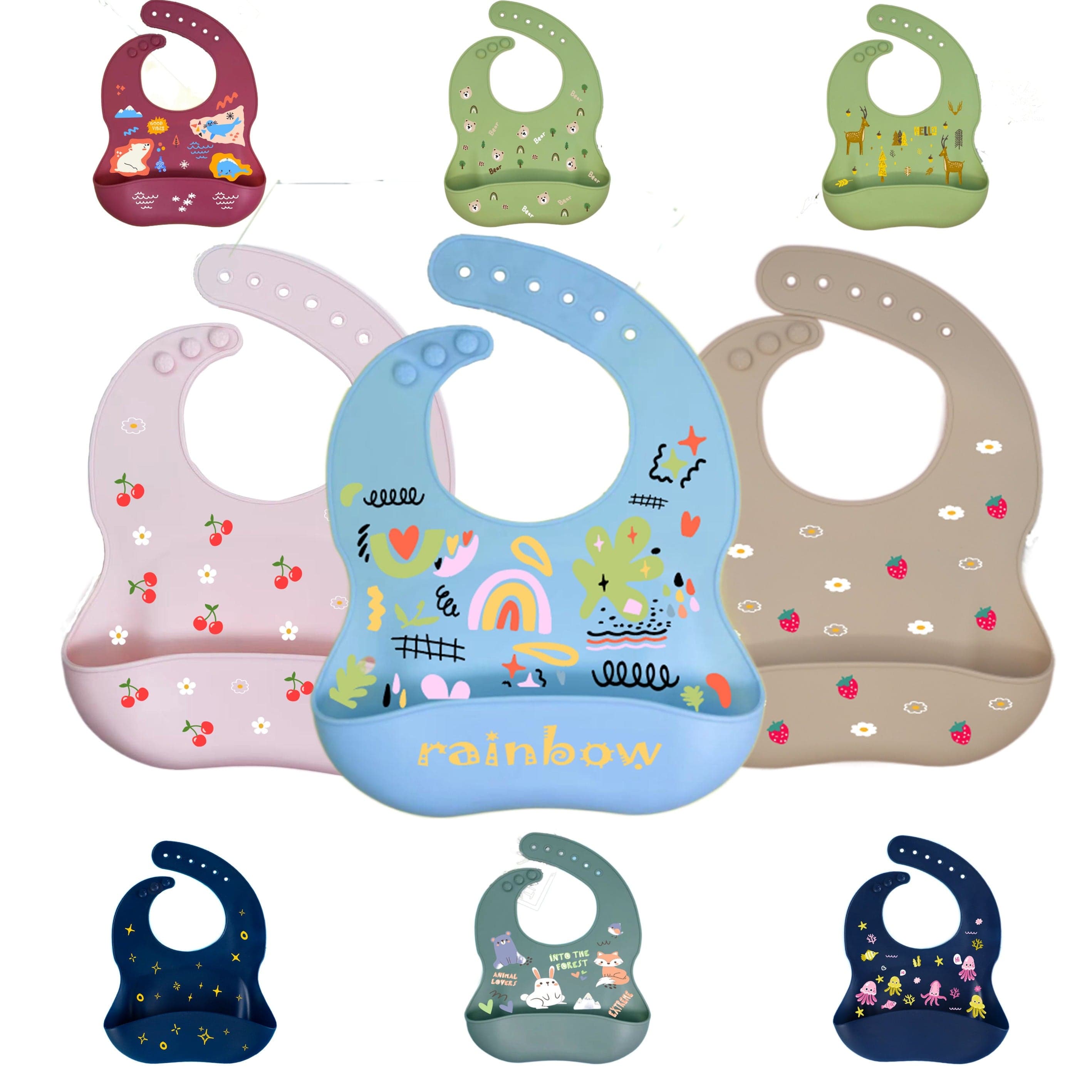 Bavoir silicone Modèle 2025 Grand taille