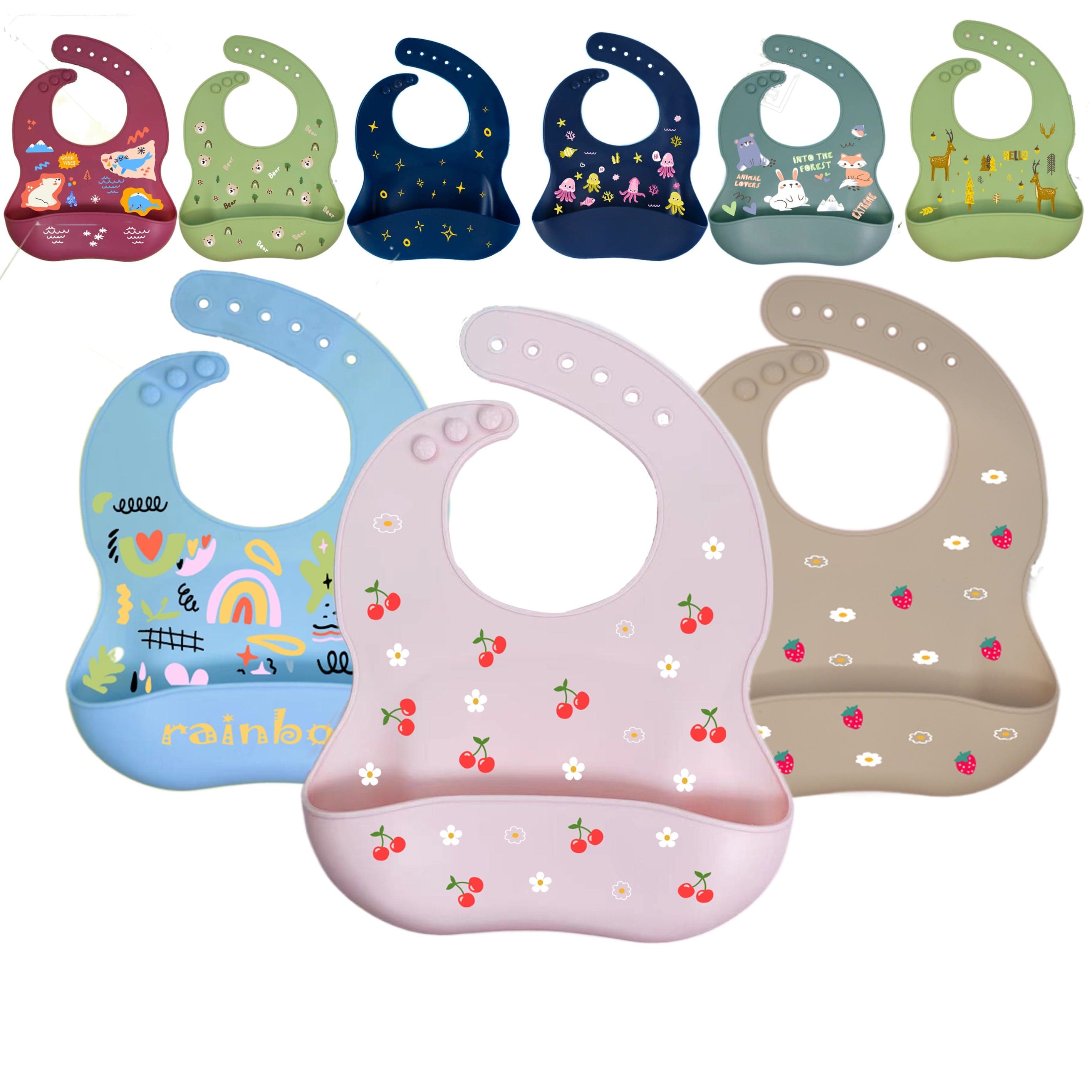 Bavoir silicone Modèle 2025 Grand taille