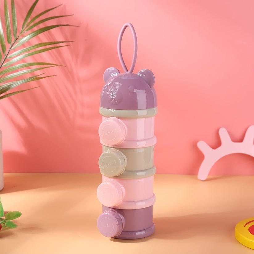 Boîte de rangement de nourriture pour bébé portable,  4 étages