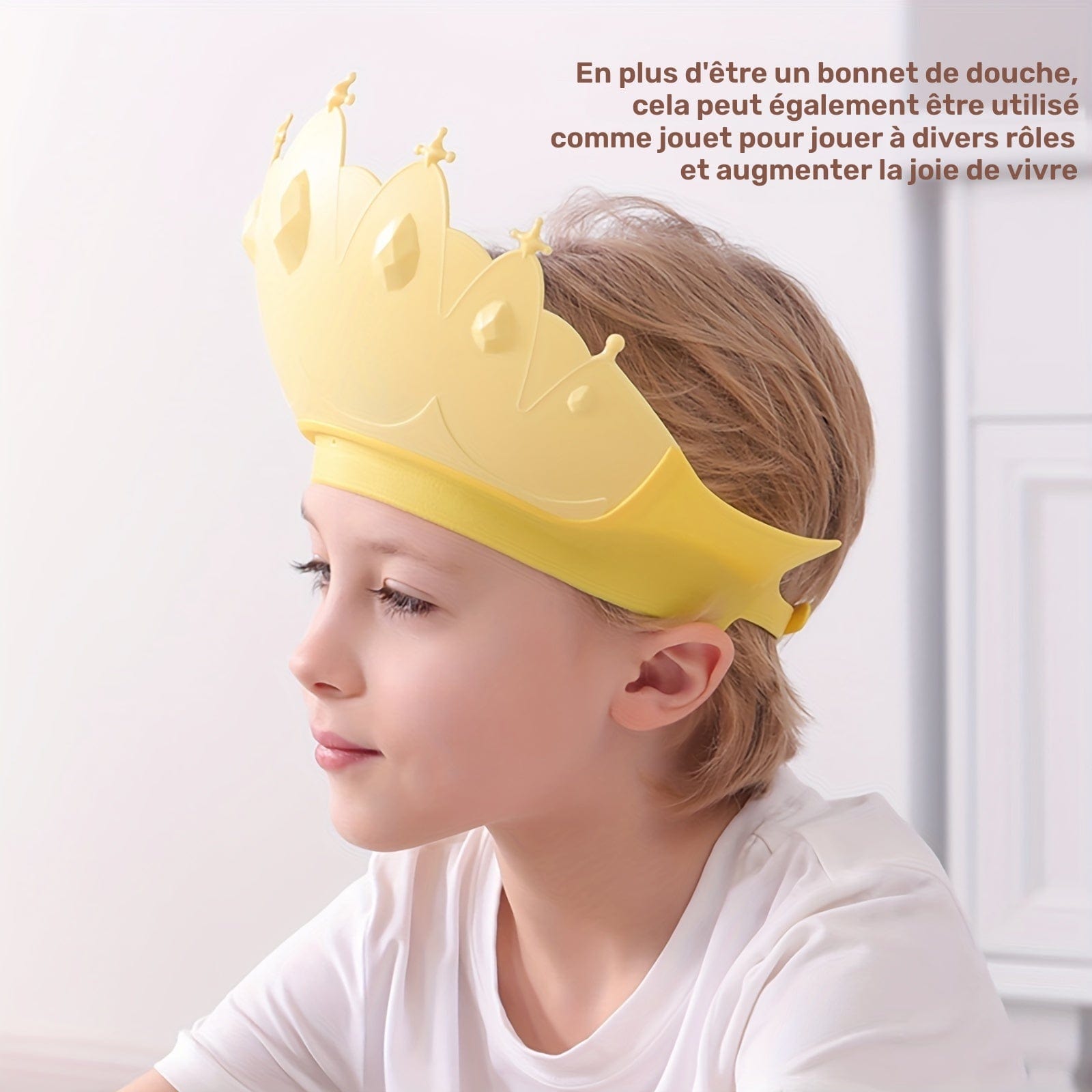 Bonnet de Douche bébé  Protège les yeux et les oreilles de l’eau et du savon